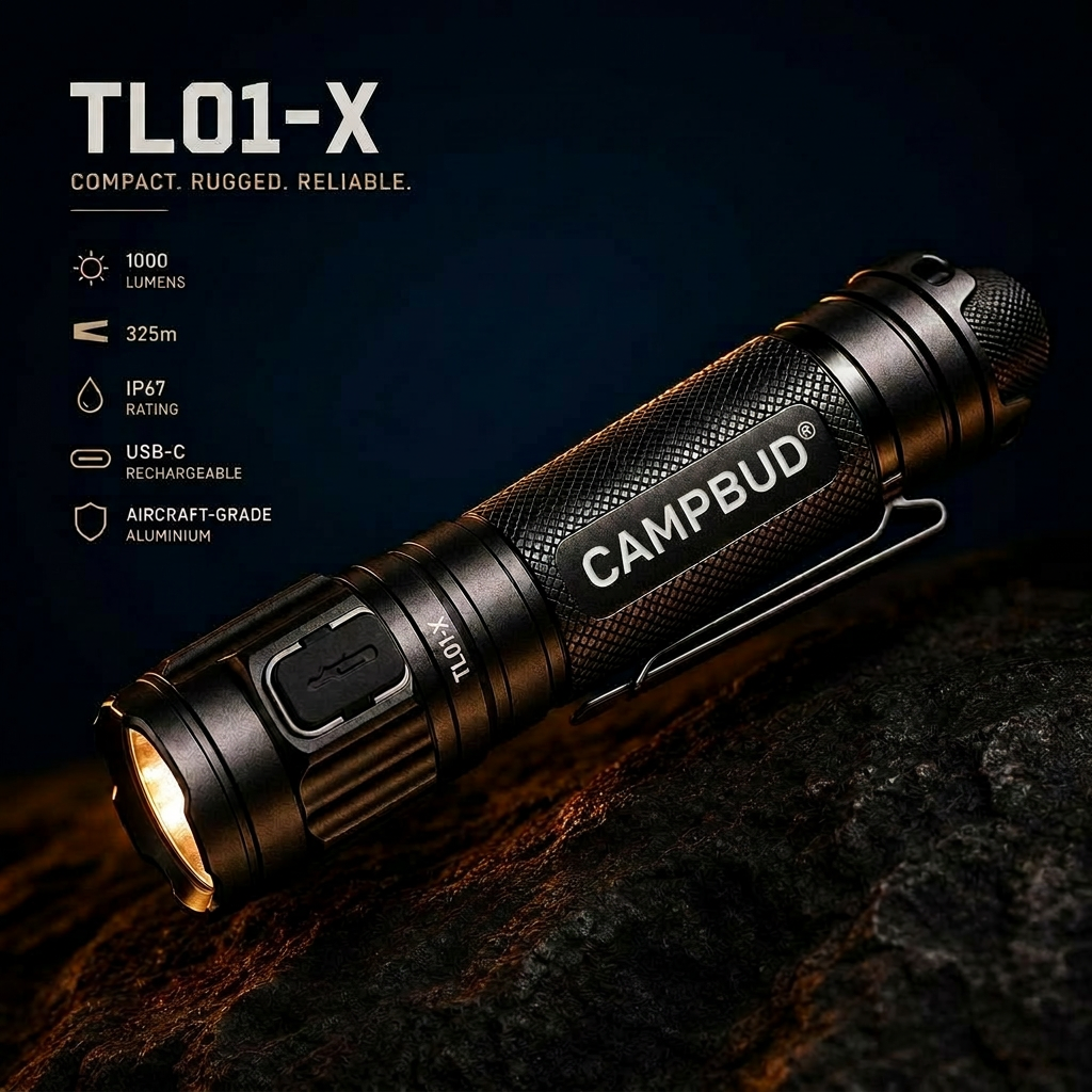 CampBud Tactical Flashlight